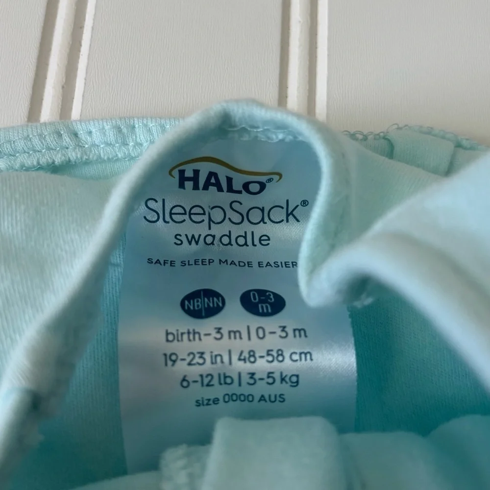 Halo SleepSack | Baby SleepSack Swaddle 0-3 Months Light Blue